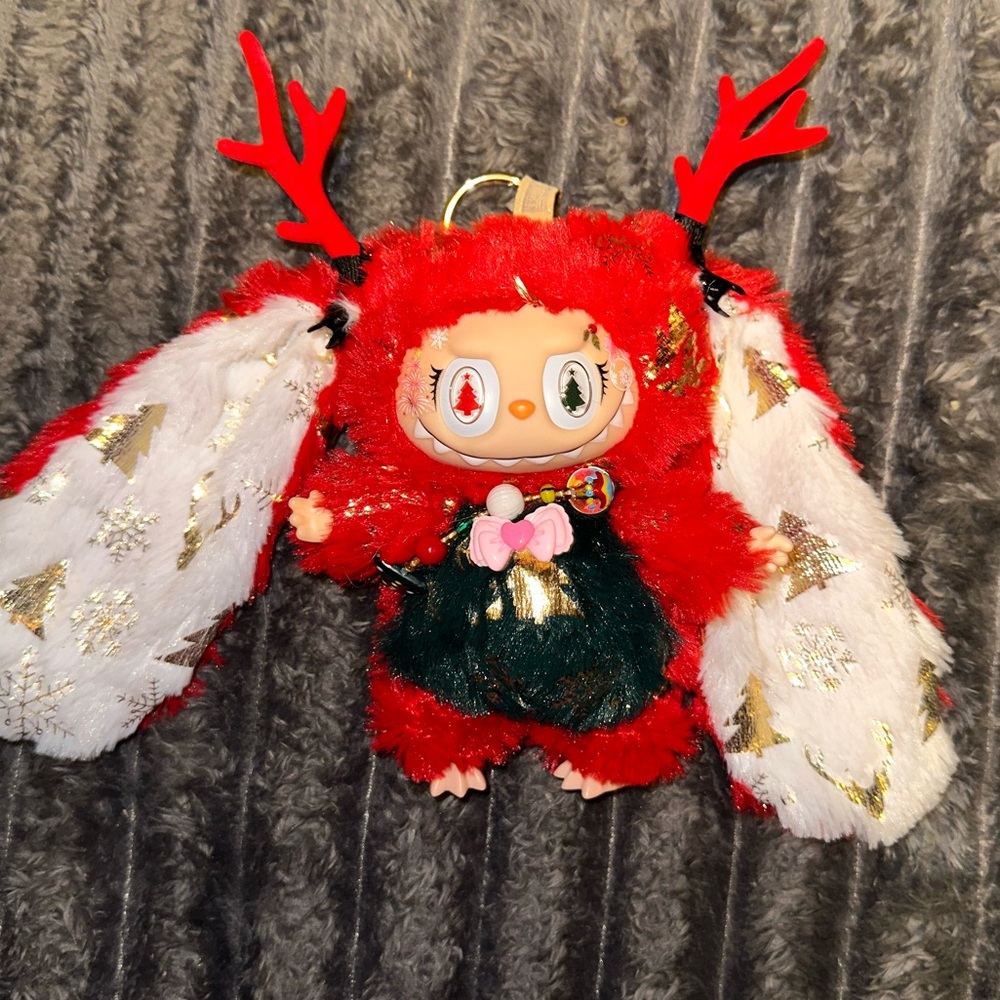 Labubu Customized Red Reindeer Christmas
